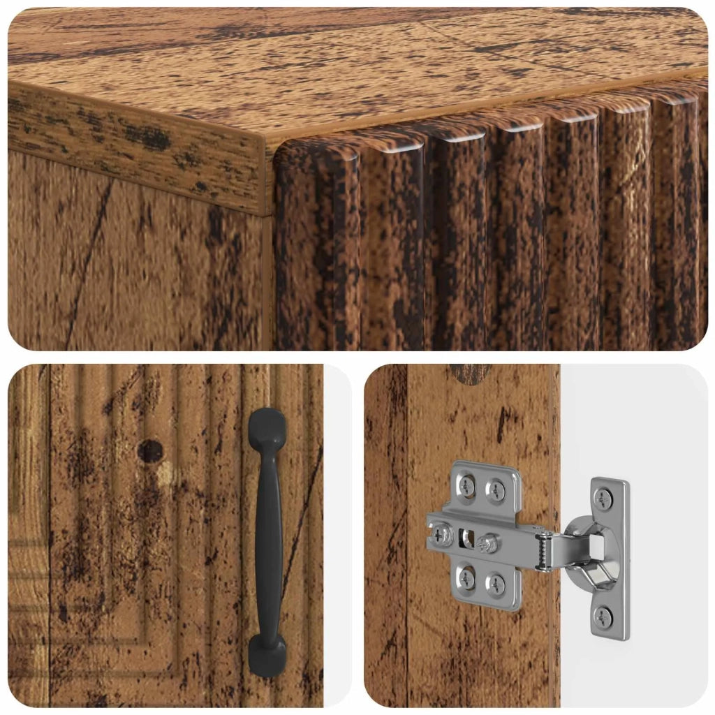 Mobile Bagno HAARLEM Legno antico 66 x 25,5 x 190 cm 896923