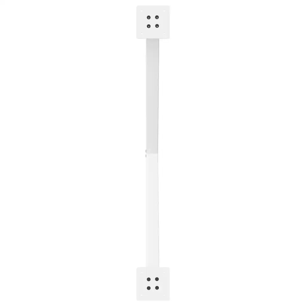 Gambe per tavolo da pranzo a forma di X 2 pz bianche 90x(72-73) cm in acciaio 4012925