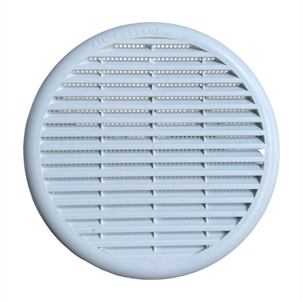 Griglia Aerazione Universale Con Molla In Abs Bianco per foro ⌀ da 12 a 16 cm