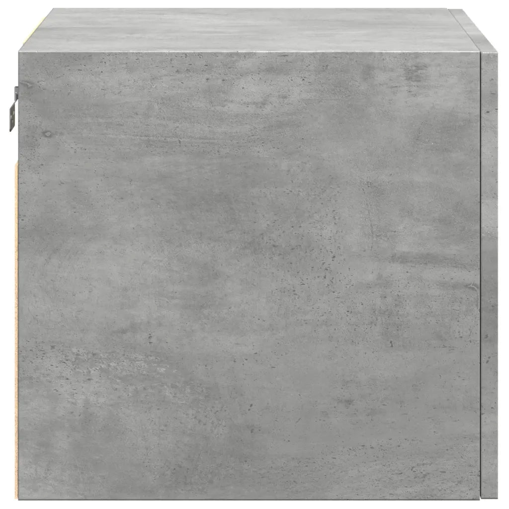 Mobile contenitore a parete pratico e salvaspazio design flessibile 50 x 42,5 x 40 cm legno grigio cemento 02_0049495