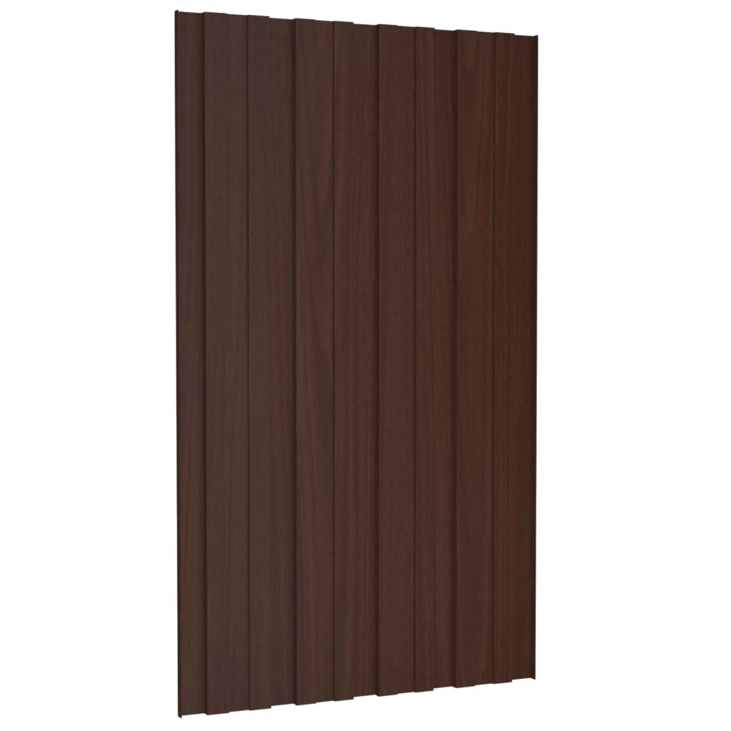 Pannello per tetto 36 pcs Marrone 80 x 45 cm Acciaio zincato