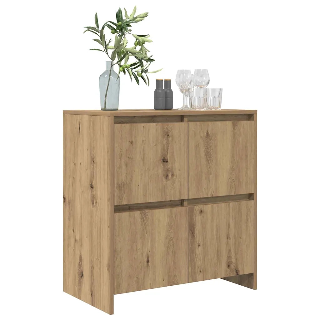Credenza-Buffet-Armadio da cucina Rovere artigianale 70 x 41 x 75 cm Legno multistrato