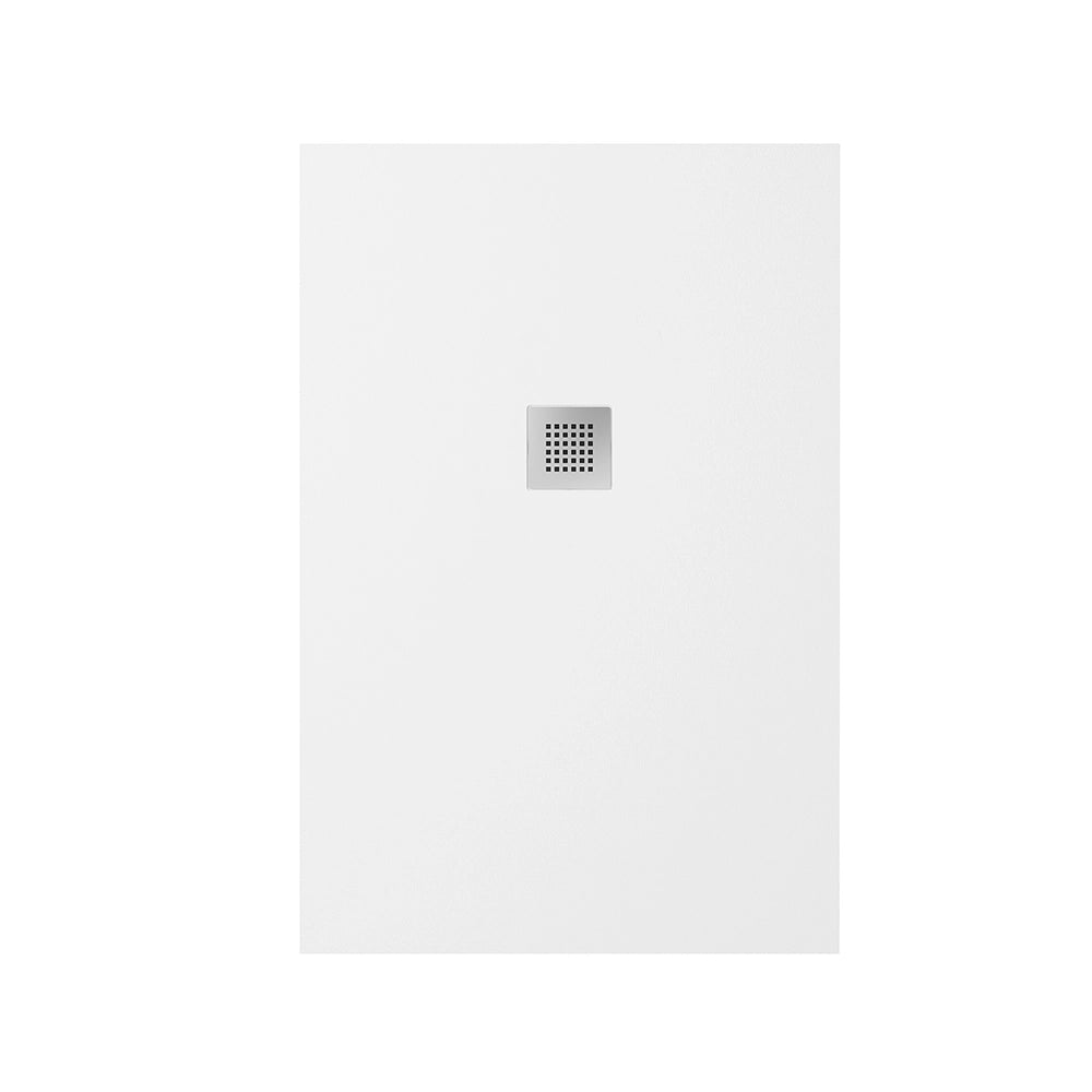 Piatto doccia 70x90cm in marmoresina bianco effetto pietra | Kos