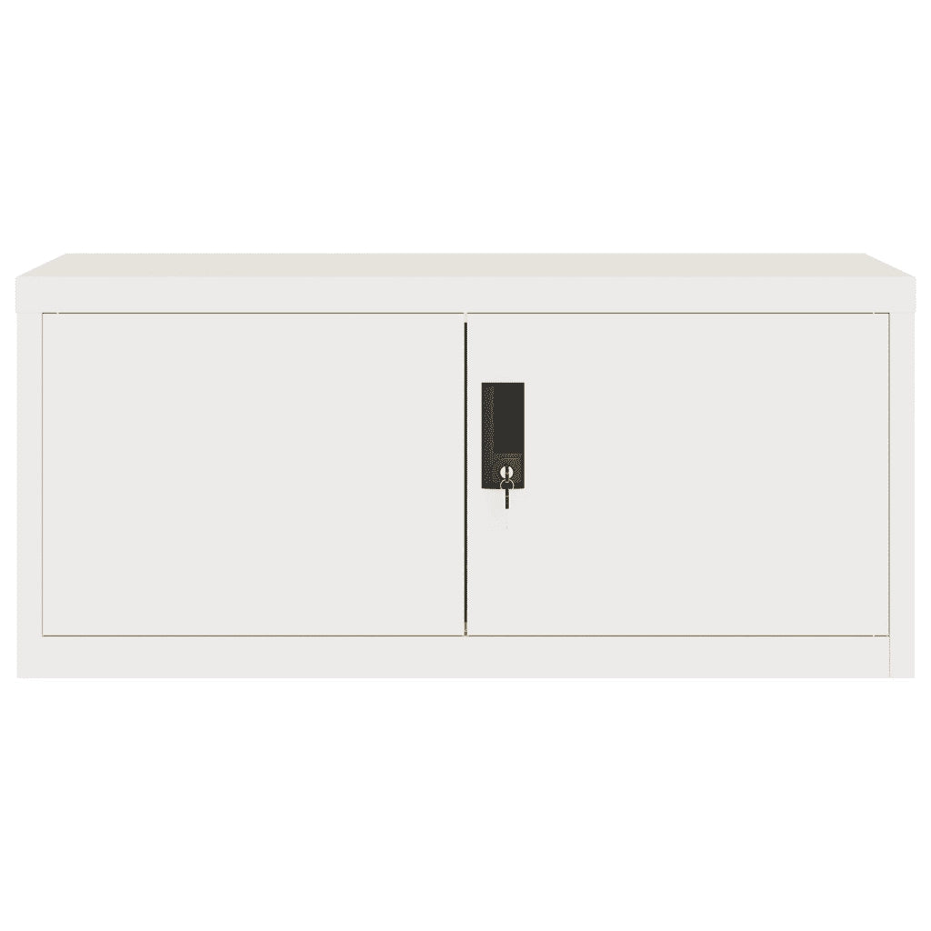 Armadio Classificatore Bianco 90x40x130 cm in Acciaio 3188311