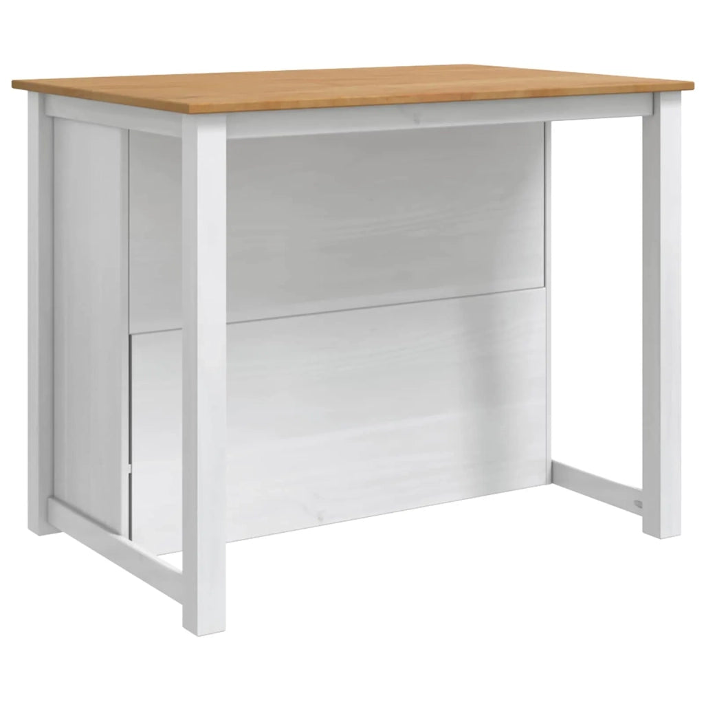 Carrello da Cucina PANAMA 2 pcs Bianco e Cera di Miele 3425389