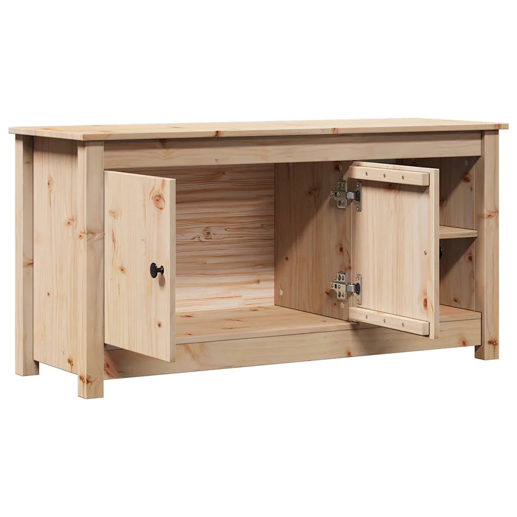 Mobile Porta TV 103x36,5x52 cm in Legno Massello di Pino 814589