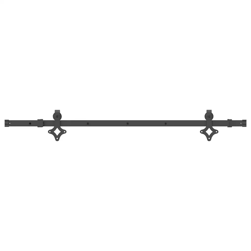 Kit di Binari per Porte Scorrevoli 152,5 cm Acciaio Nero 4009706