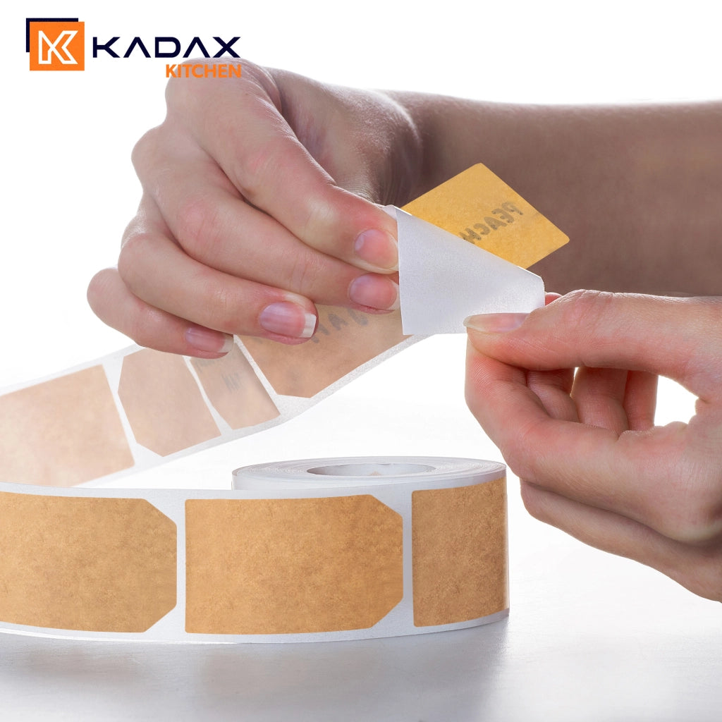 KADAX 250x Etichette autoadesive per barattoli, contenitori e prodotti