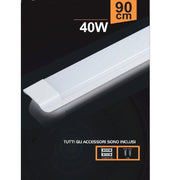 Trade Shop - Plafoniera Led Slim 40 W 90 Cm Sottopensile Ripiani Luce Calda Fredda Naturale -