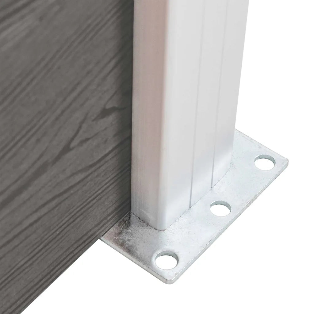 Pannello di Recinzione in WPC 180x186 cm Grigio 49067