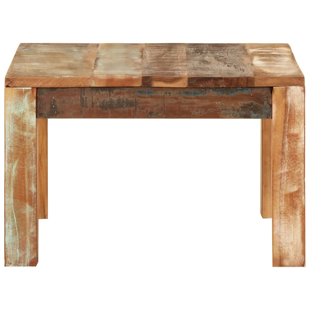 Tavolino da Salotto 55x55x35 cm in Legno Massello di Recupero cod mxl 16390