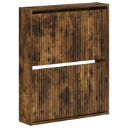 Mobiletto per Scarpe da Muro ARNHEM 71 x 17 x 86 cm Rovere Fumo 896640