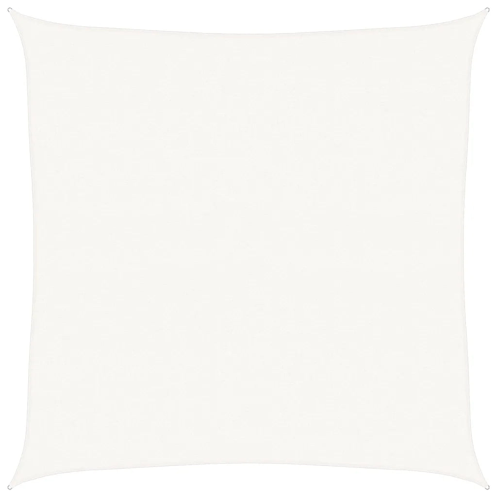 Vela Parasole-Telo Ombra-Vela Ombreggiante 160 g/m2 Bianca 5x5 m in HDPE