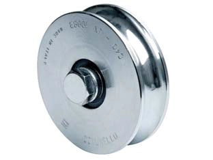 RUOTA CANCELLI GOLA SEMITONDA ART.315- - mm.140x31 - 2 pezzi COMUNELLO