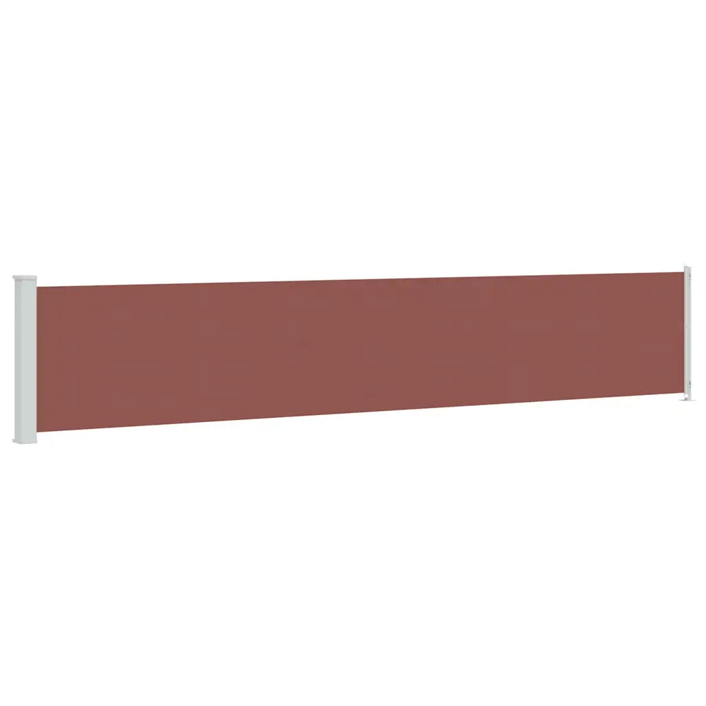 Tenda Laterale Retrattile per Patio 117x614 cm Marrone 317951