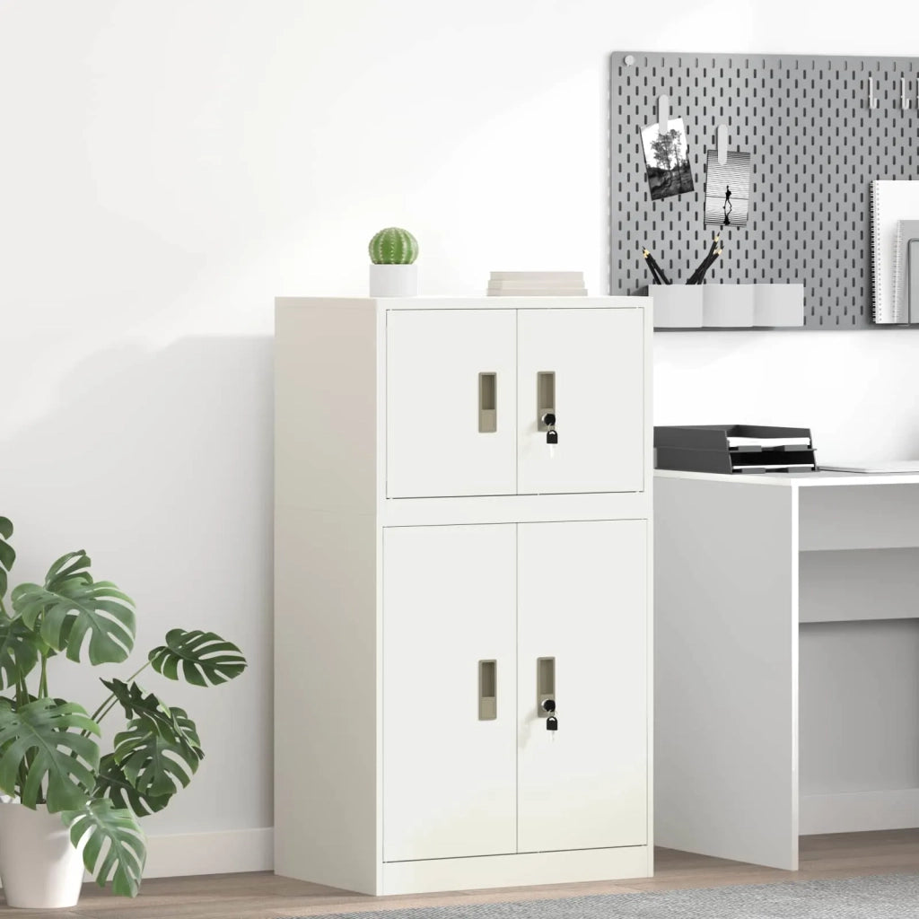 Armadio Bianco 60 x 40 x 40 cm Acciaio 891717