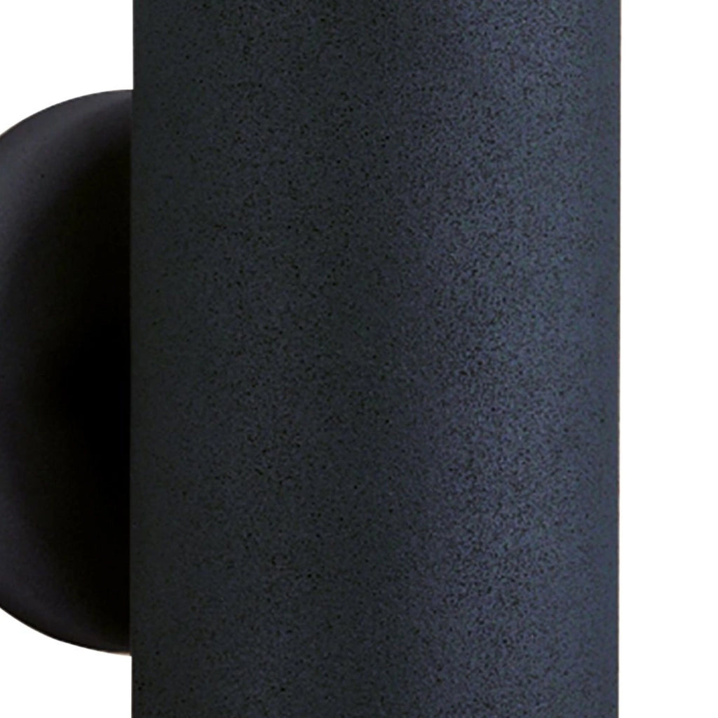 Applique Moderna Metro Alluminio Nero Vetro 2 Luci Gu10