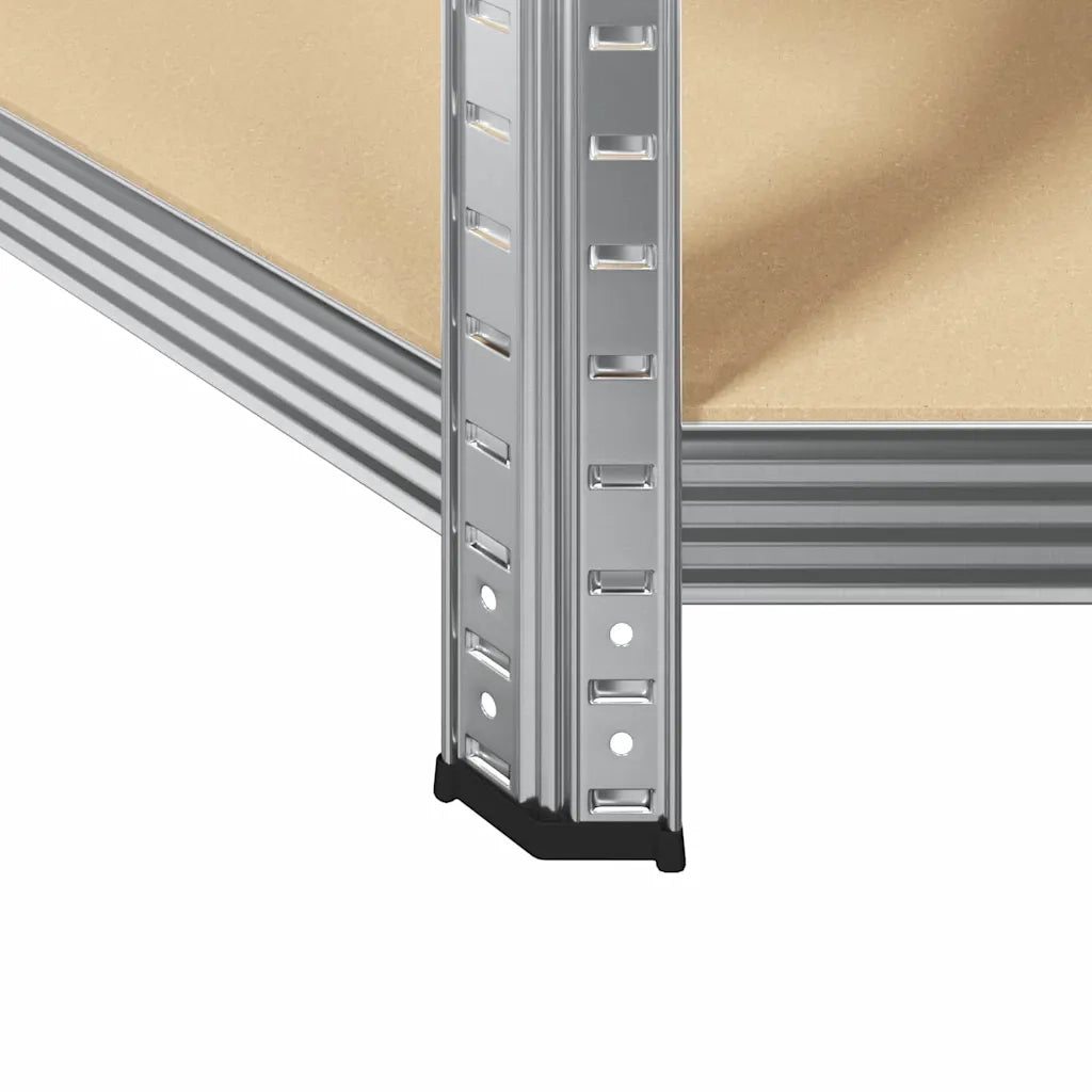 Mensola angolare Argento 90 x 90 x 198 cm Legno multistrato CFW7751382