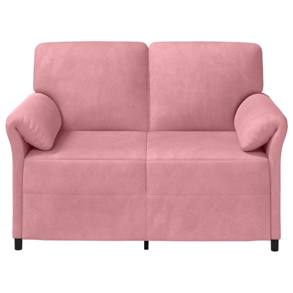 Divano a 2 Posti Rosa 138 x 83 x 95 cm Velluto 42033943