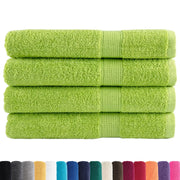 Asciugamani Premium SOLUND 4 pz Verdi 100x200 cm 600 g/m² 137510