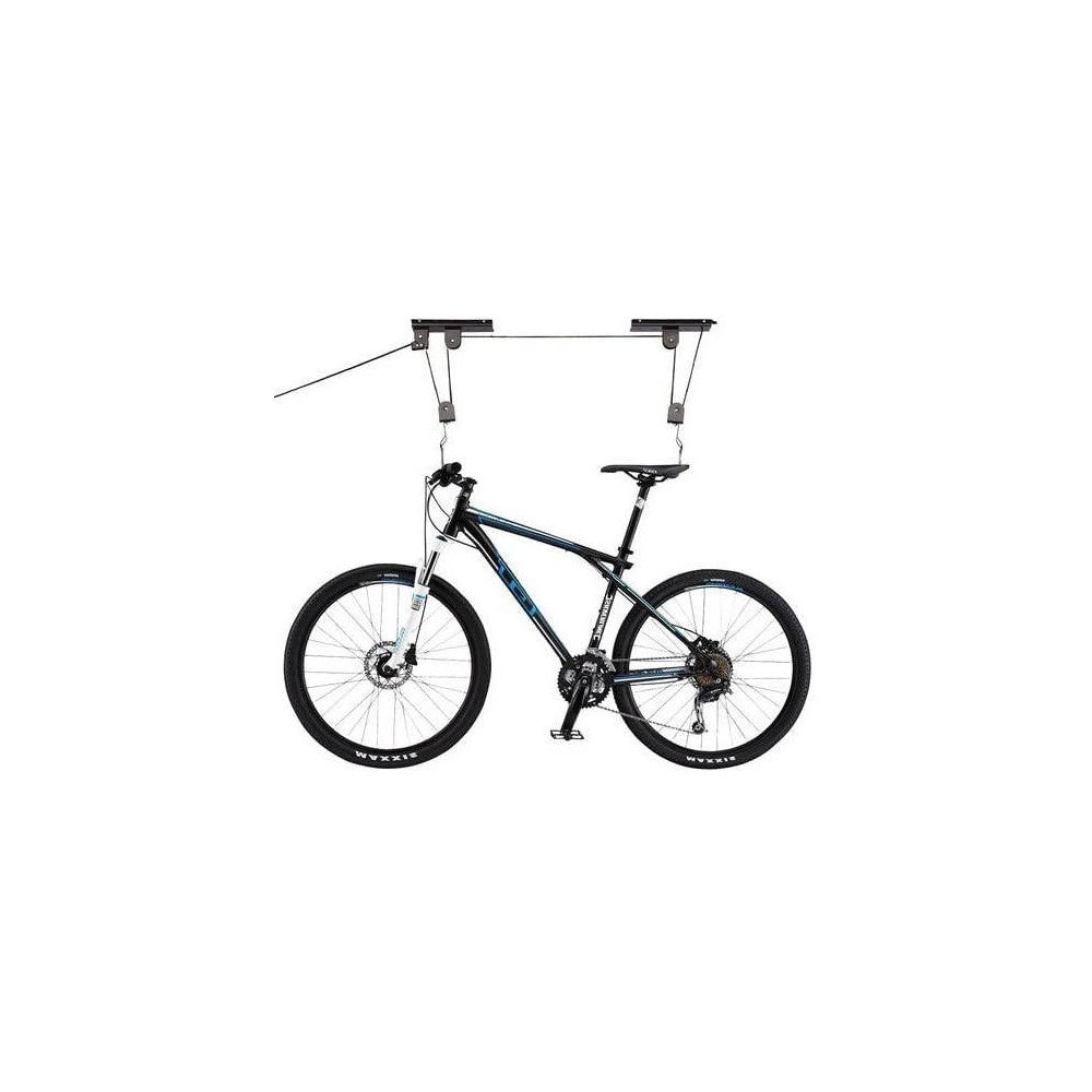 Trade Shop - Portabici Sospensione Appendi Bici Soffitto Cantina Garage Carrucola 1 Bici 20kg -