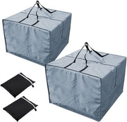 Zakchiavi per sedili da giardino, tappeti da giardino, borse impermeabili da giardino, coperture per poltrone da giardino (grigio)