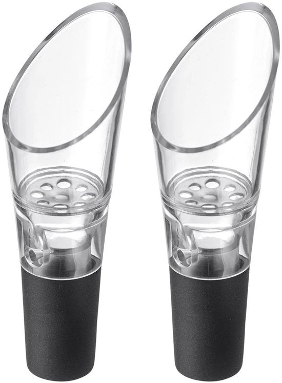 Set di Decantazione Compatta da 2 pezzi - 9,2 x 3,7 cm - Esperienza Gustativa Ricca - Decantatore con Sfogliatura