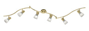 Faretto da Interno a LED in Metallo Ottone Satinato