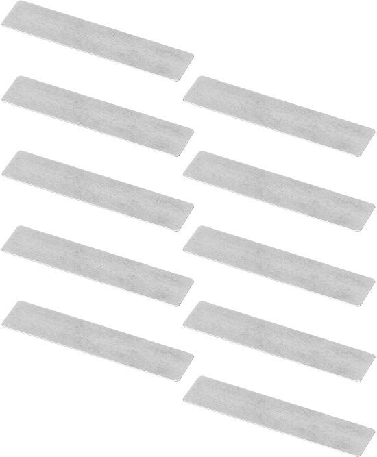 Pannello di chiusura 10 pezzi - Piastrelle di rilascio forzato - Accessori per manutenzione - Modello 51 - Dimensione del prodotto 10 x 47 mm - Componenti essenziali