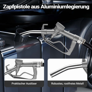 Serbatoio portatile per travaso carburante da 150 l con pompa da 12 V, pompa mobile per diesel e benzina