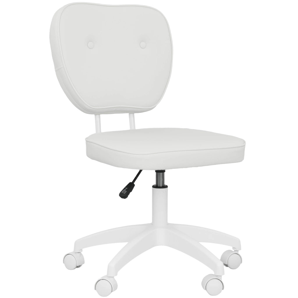 Sedia da ufficio senza braccioli ¨C zephmum ¨C bianco 46x59x82-92 cm