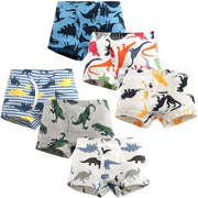 Set di Boxer da 6 pezzi per ragazzi - 100% Cotone - Comodo e Respirante - Stampa di Dinosauro - Taglia 98 EU