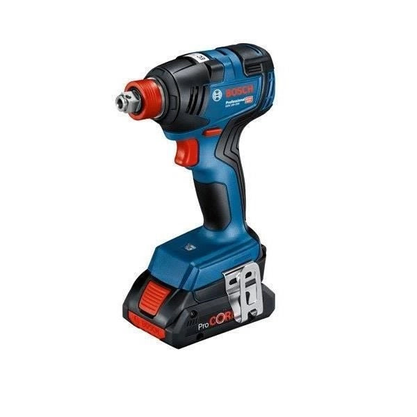 Confezione da 5 utensili: GSR 18V-55 + GST 18V-125 S + GKS 18V-57-2 + GSA 18V-28 + GDX 18V-200 + 3 batterie 4.0Ah + GAL 18V-40 + borsa L