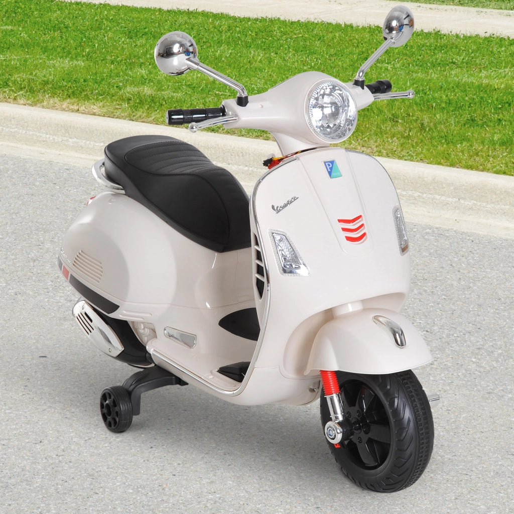 Scooter Elettrico Vespa per Bambini ¨C zephmum ¨C Bianco 102x51x76 cm