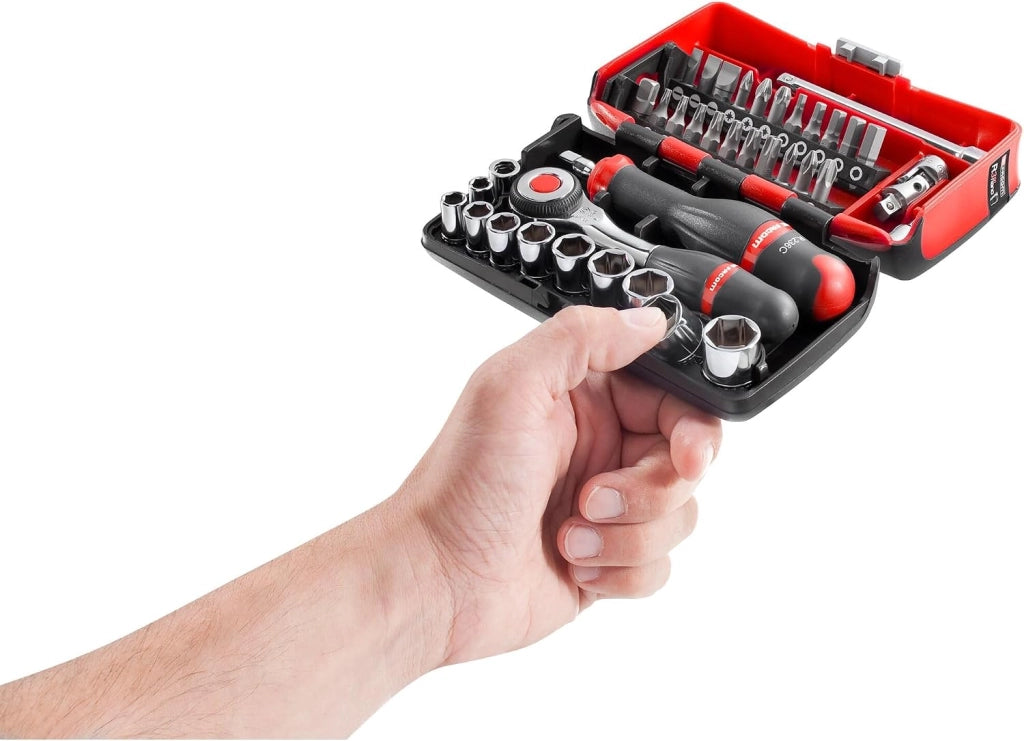 R.360NANOPB Set di bussole, attacco 1/4", 38 pezzi