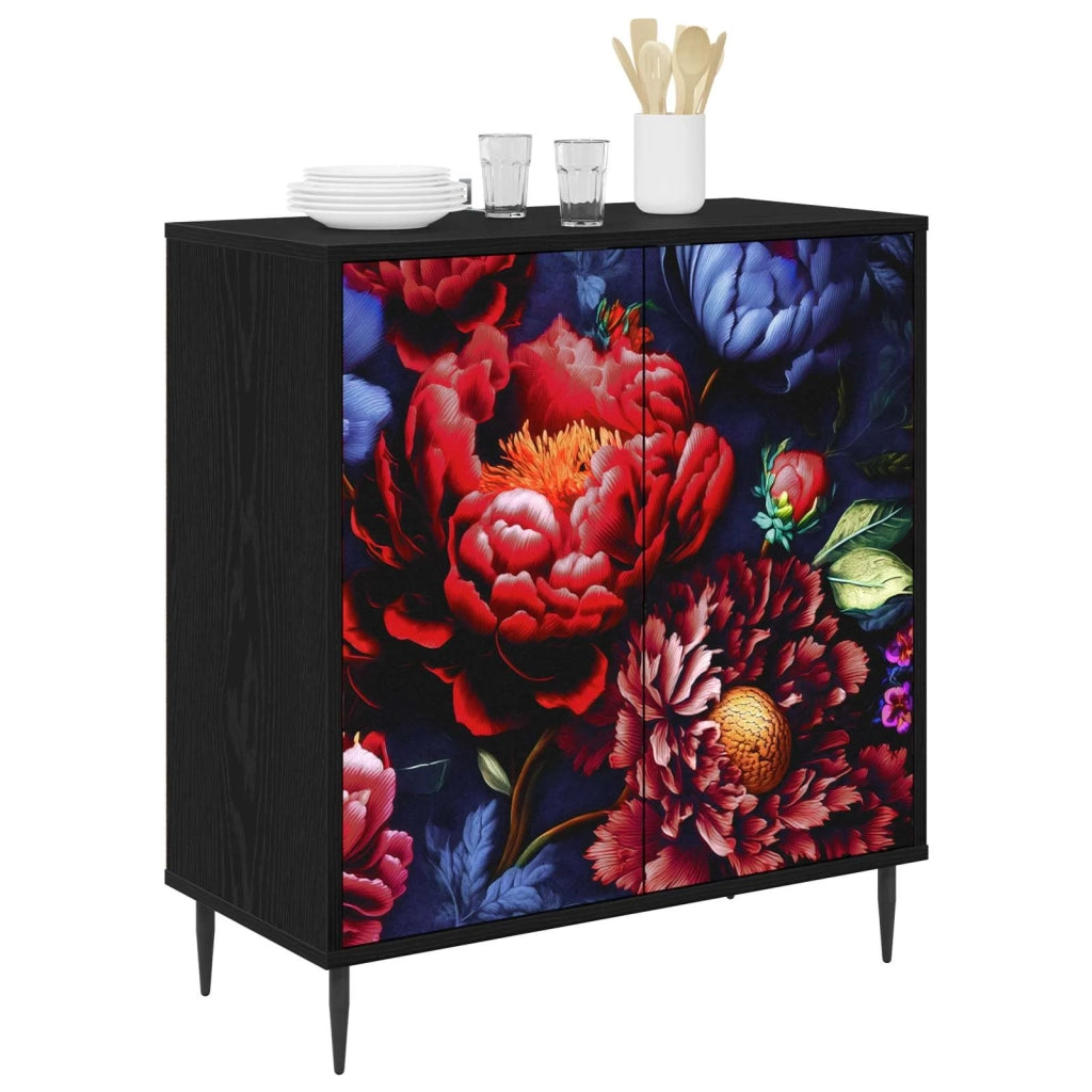 Credenza KIEL Rovere Nero 69 x 33 x 76 cm Legno ingegnerizzato 8006943