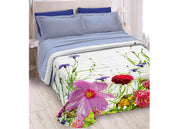 Quilt Trapuntino Piumino Estivo Digitale 100gr/mq Microfibra Petali Prato 2