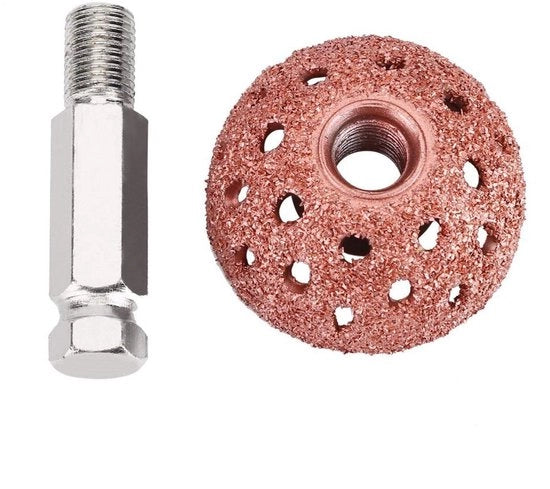 Strumento per la pulizia delle gomme 38 mm - Testa per la riparazione delle gomme - Lega di wolframio - Resistenza al trascinamento 70 Grid - Maniglia di connessione - Adatto per gomme da auto - Riparazione delle gomme