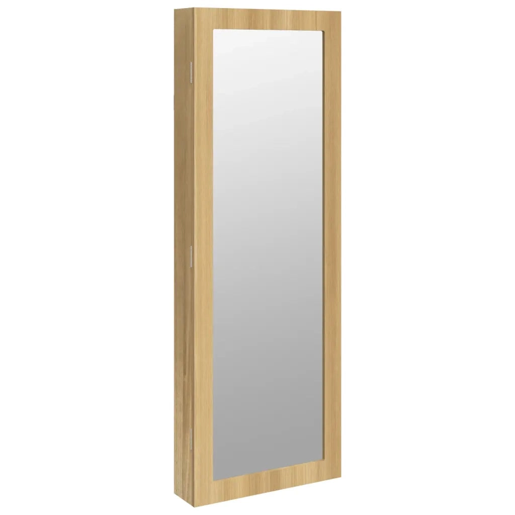 Armadio Portagioie con Specchio a Muro-Specchiera Portagioie 37,5x10x106 cm 621623