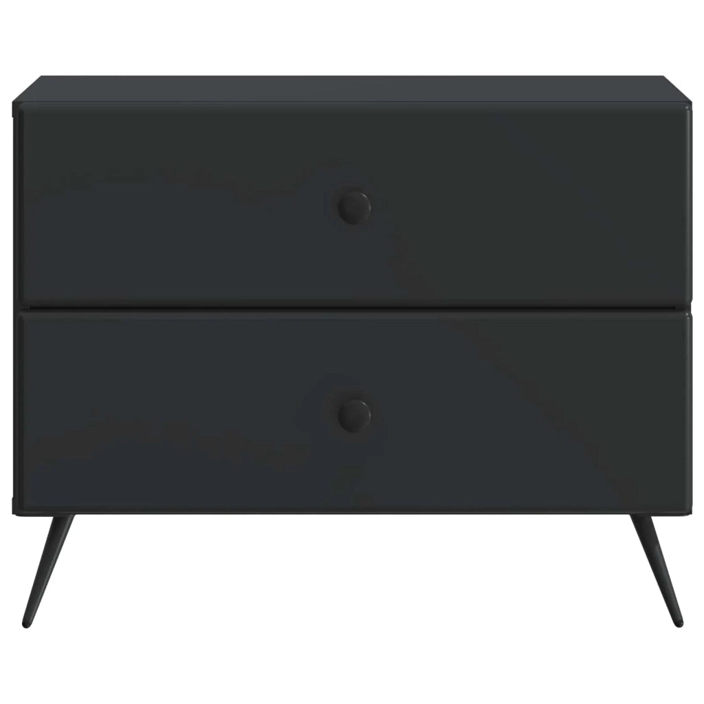 Armadio da Notte Nero 62 x 34,5 x 47,5 cm Legno ingegnerizzato