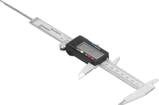 Misuratore di spostamento elettronico 0-150 mm in acciaio inossidabile con display digitale 0,001 mm di risoluzione - strumento di misura portatile per sistemi metrico/inch.