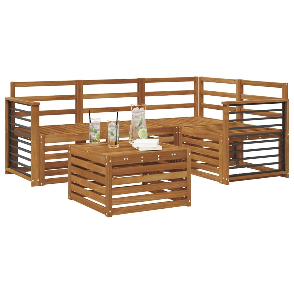 Set di divani da esterno 5 pcs Naturale 3374779