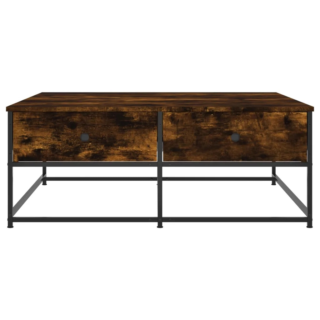 Tavolino da salotto | Tavolino da caff¨¨ | Tavolino da Soggiorno Rovere Fumo 100x99x40 cm Legno Multistrato