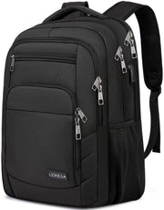 Borsa a Spalla per Uomo, 44 cm Borsa da Laptop per Uomo, Borsa da Scuola per Ragazzi e Adolescenti con Alimentatore USB per la Lavorazione di Ufficio, per Viaggi di Università, Lavoro, Scuola