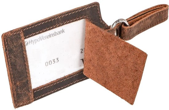 Borsa da viaggio in pelle vera - design elegante per borsa e zaino - con finestra di osservazione