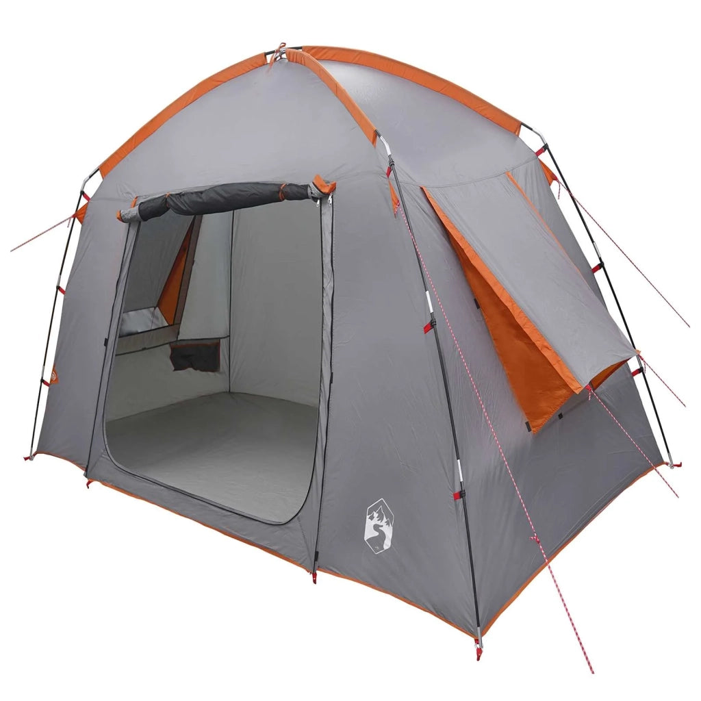 Tenda Capanna Grigio e arancione 210 x 210 x 138 cm Poliestere 42028507