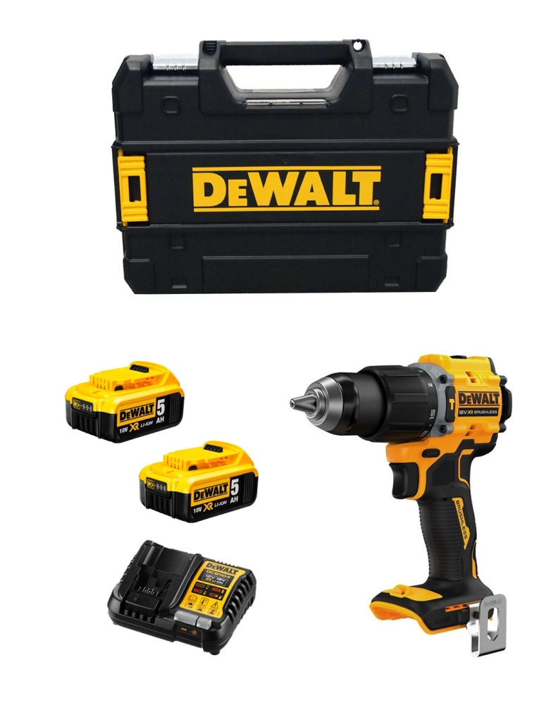 Trapano a Percussione DeWALT DCD799P2T (2 x 5,0 Ah + DCB1104 + TSTAK II)