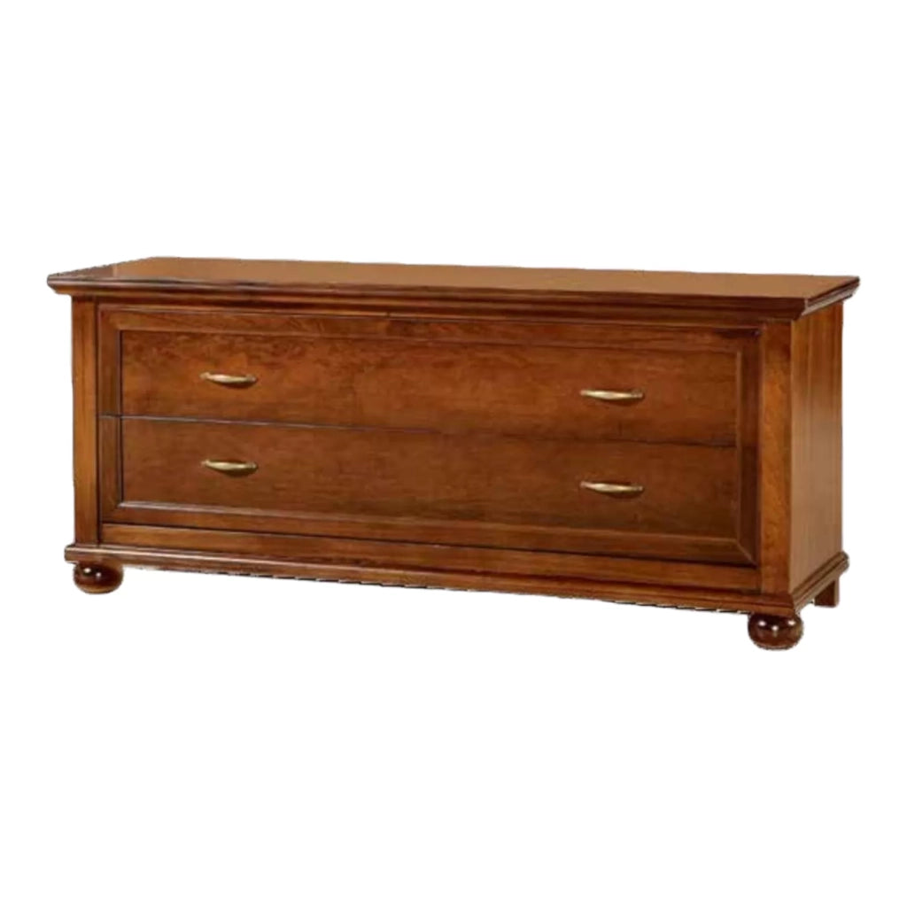Panca porta tv 2 cassetti in legno arte povera l.159 p.49 h.67 - Mobili 2G