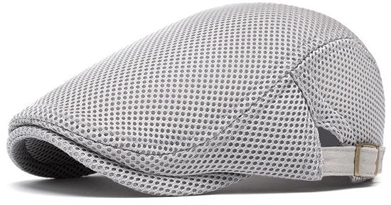 Cappello avanti, berretto, mesh estivo, unisex, protettivo e respirante, regolabile, Grigio chiaro