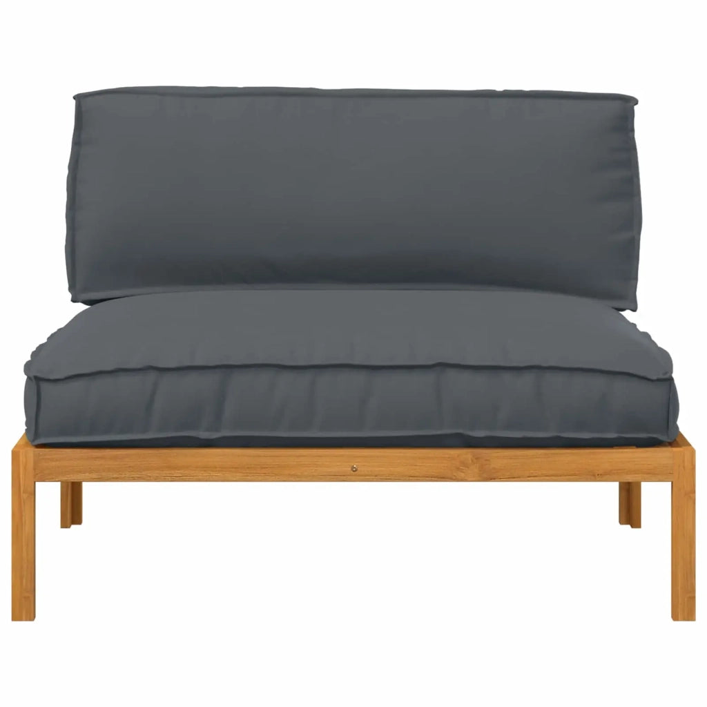 Set di divani con cuscino Antracite 120 x 92 x 69 cm